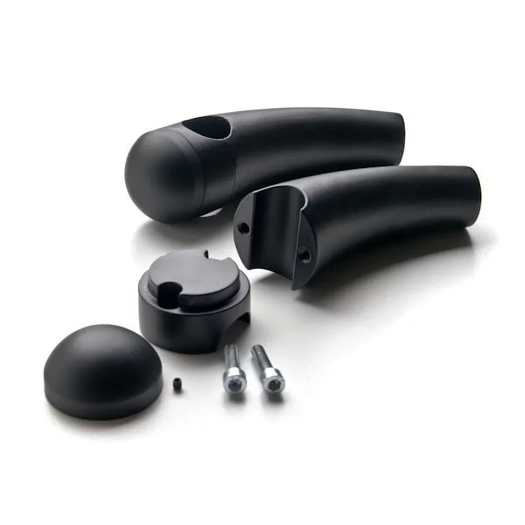 Krator Custom Black Motorcycle 1" Handlebar 4.5" Risers Compatible with Yamaha TX SR CS YX RD 350 400 500 600 650 750