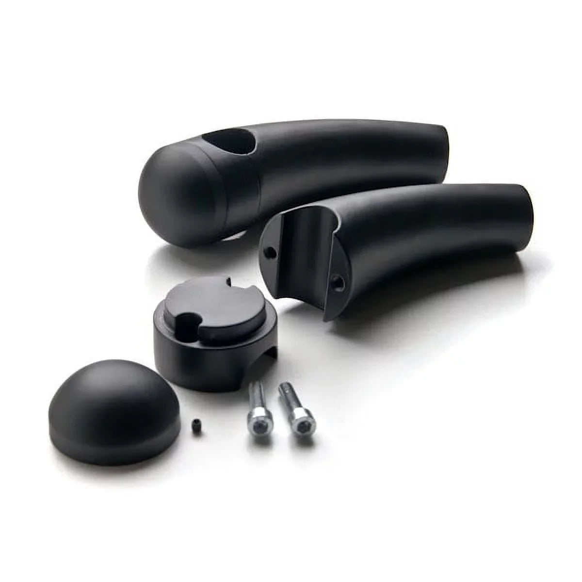 Krator Custom Black Motorcycle 1" Handlebar 4.5" Risers Compatible with Yamaha TX SR CS YX RD 350 400 500 600 650 750
