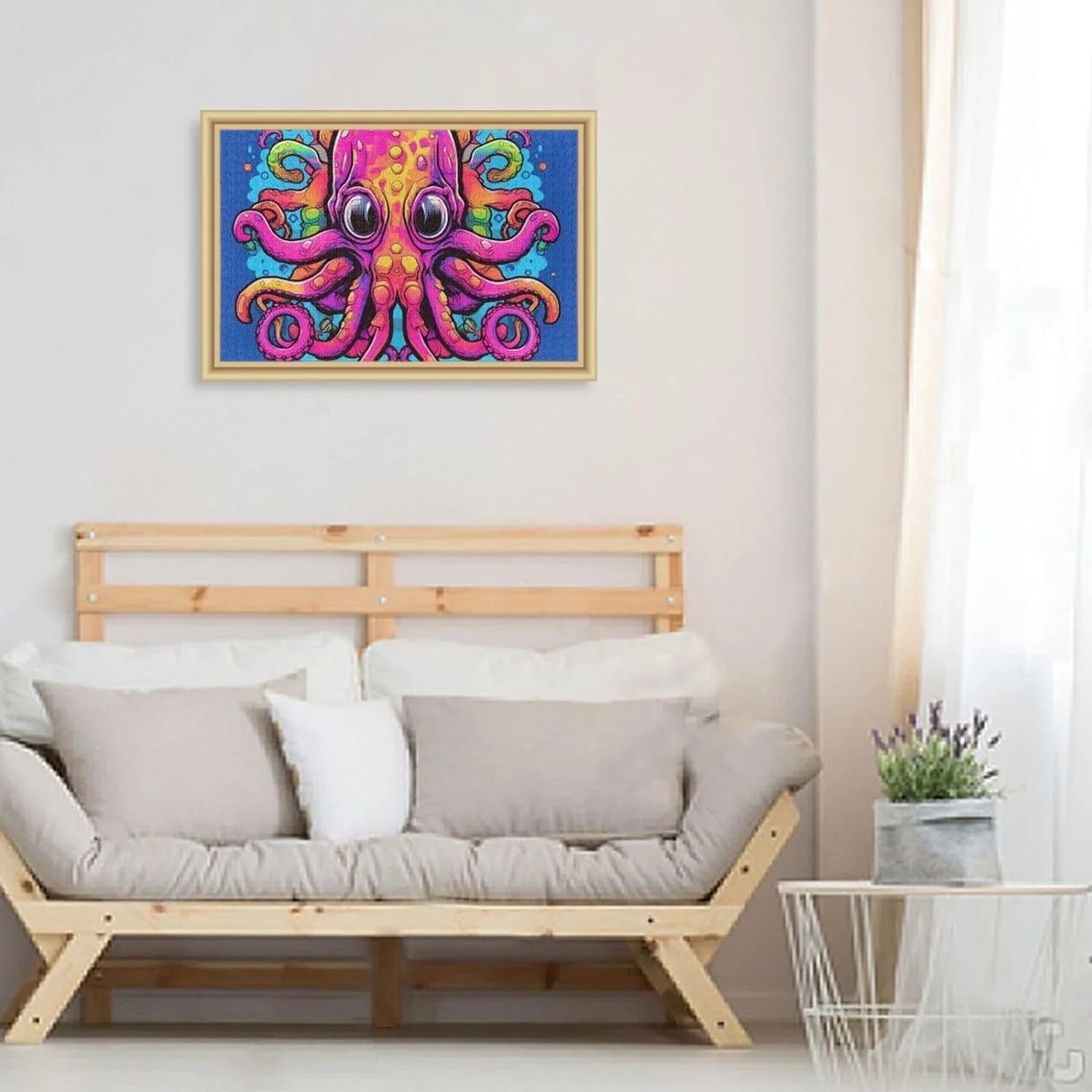 Big Eyes Octopus Jigsaw Puzzle 1000 Pieces, Zigsaw with Storage Bag and Reference Picture Easy to Solve