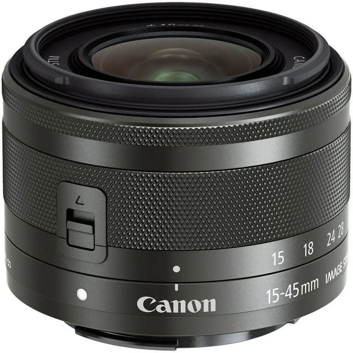 Canon EF-M 15-45mm f/3.5-6.3 IS STM Lens (Graphite) - DealExpo Advanced Bundle
