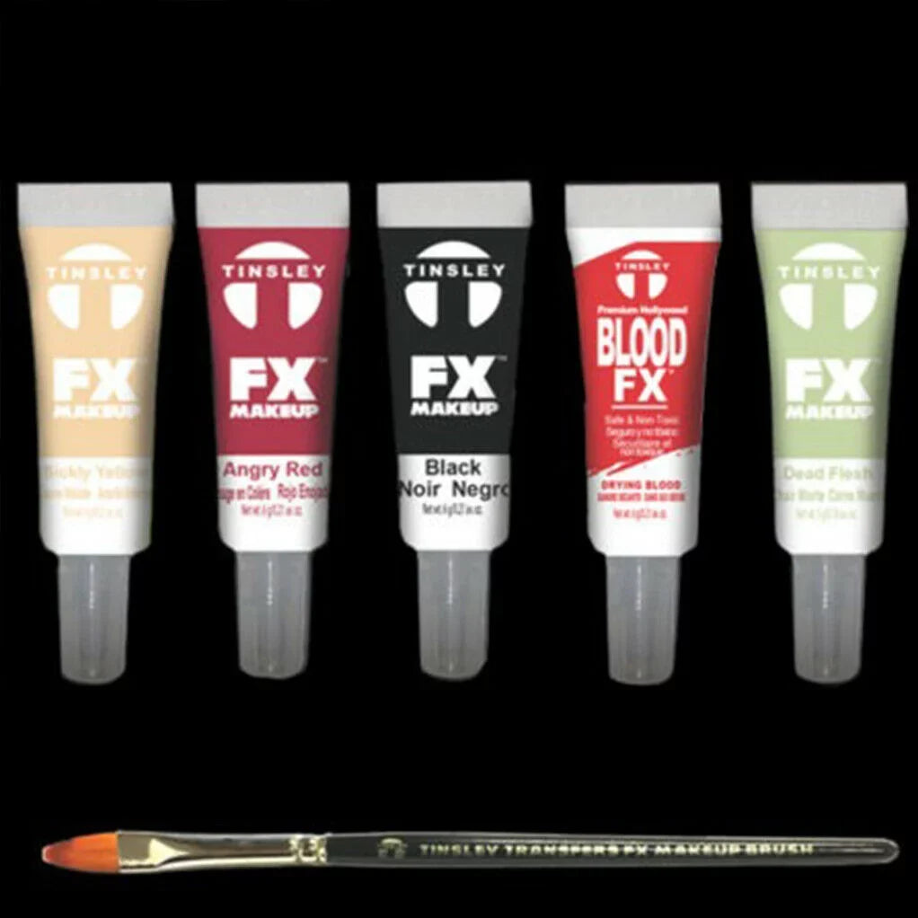 Tinsley Transfers Undead Walker Zombie Color Set FX Makeup Kit Costume Accessory