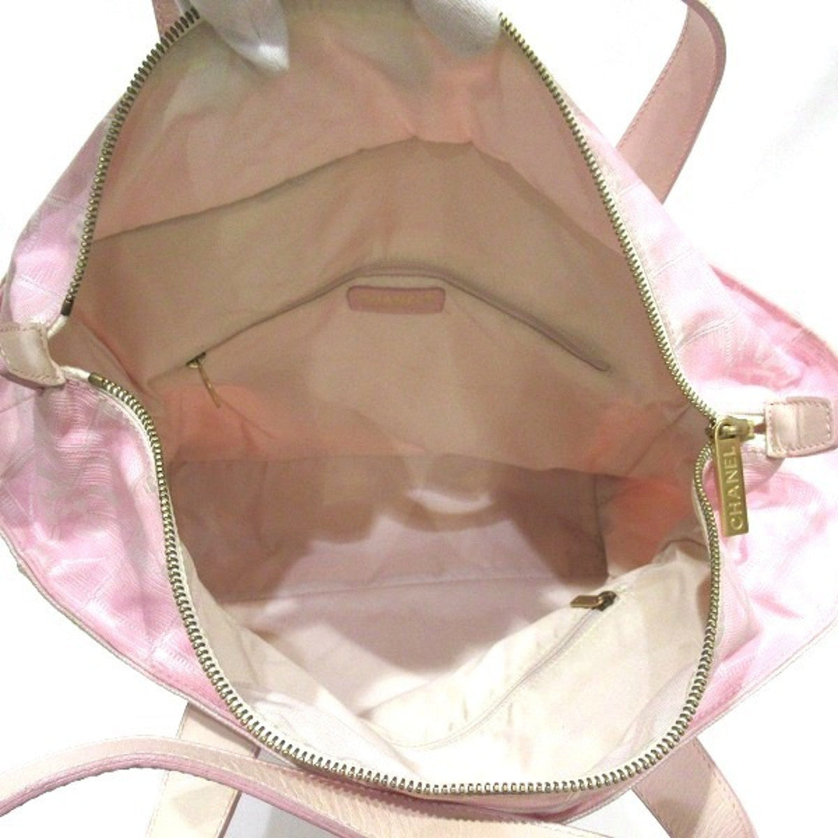 Pre-Owned CHANEL New Travel GM Pink A15825 Bag Tote Women's (Good)