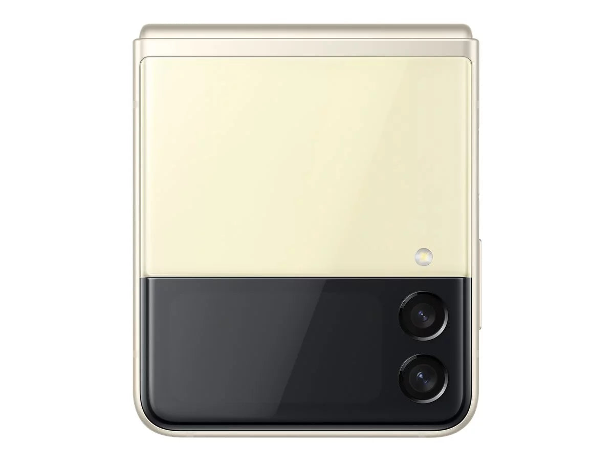 Samsung Galaxy Z Flip3 5G - 5G smartphone - dual-SIM - RAM 8 GB / Internal Memory 128 GB - OLED display - 6.7" - 2640 x 1080 pixels (120 Hz) - 2x rear cameras 12 MP, 12 MP - front camera 10 MP - cream