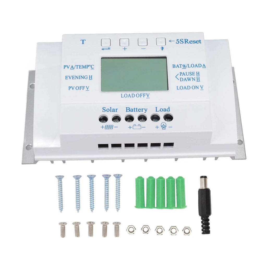 Goldmeet 12V 24V Solar Controller Smart Solar Charge Controller MPPT T40A with Display Screen