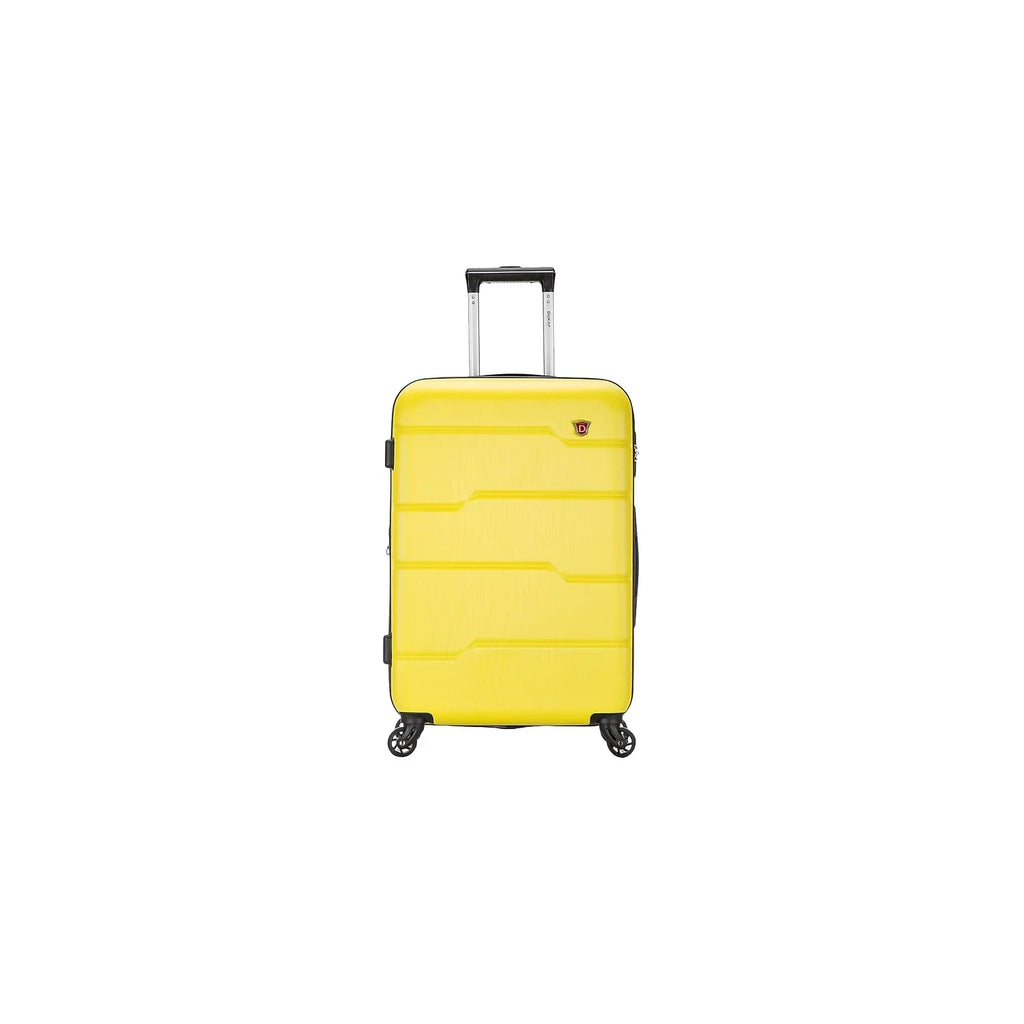 DUKAP RODEZ Plastic 4-Wheel Spinner Luggage Yellow (DKROD00M-YEL)