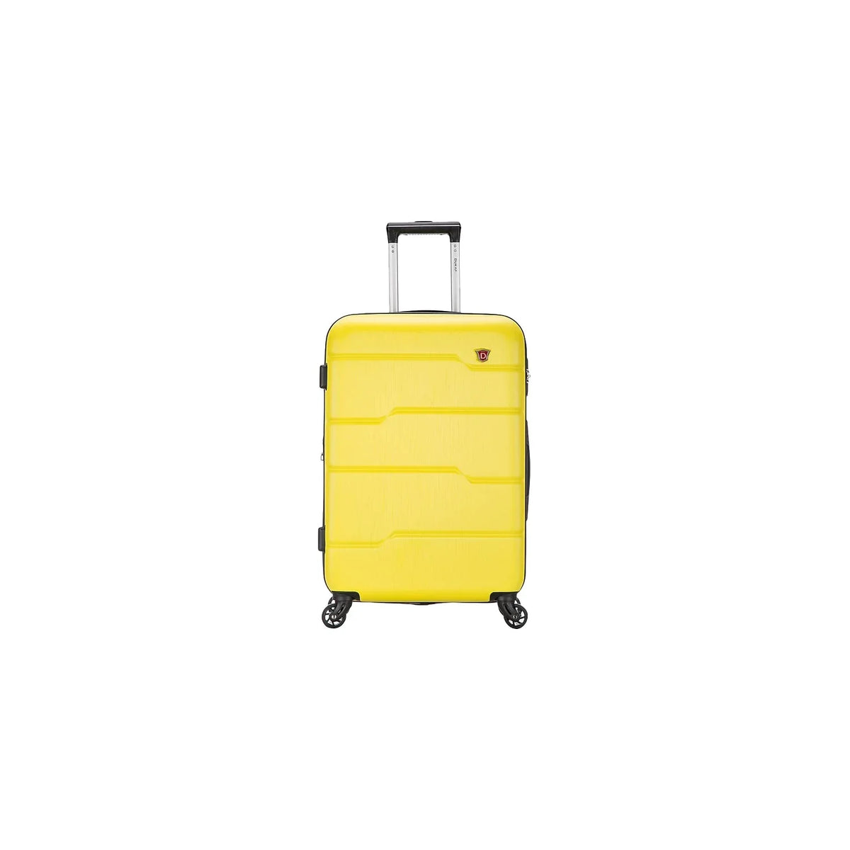 DUKAP RODEZ Plastic 4-Wheel Spinner Luggage Yellow (DKROD00M-YEL)