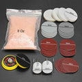 New Deep Scratch Remover,Glass Polishing Kit 8OZ Cerium Oxide & 2 Wheel Pad U