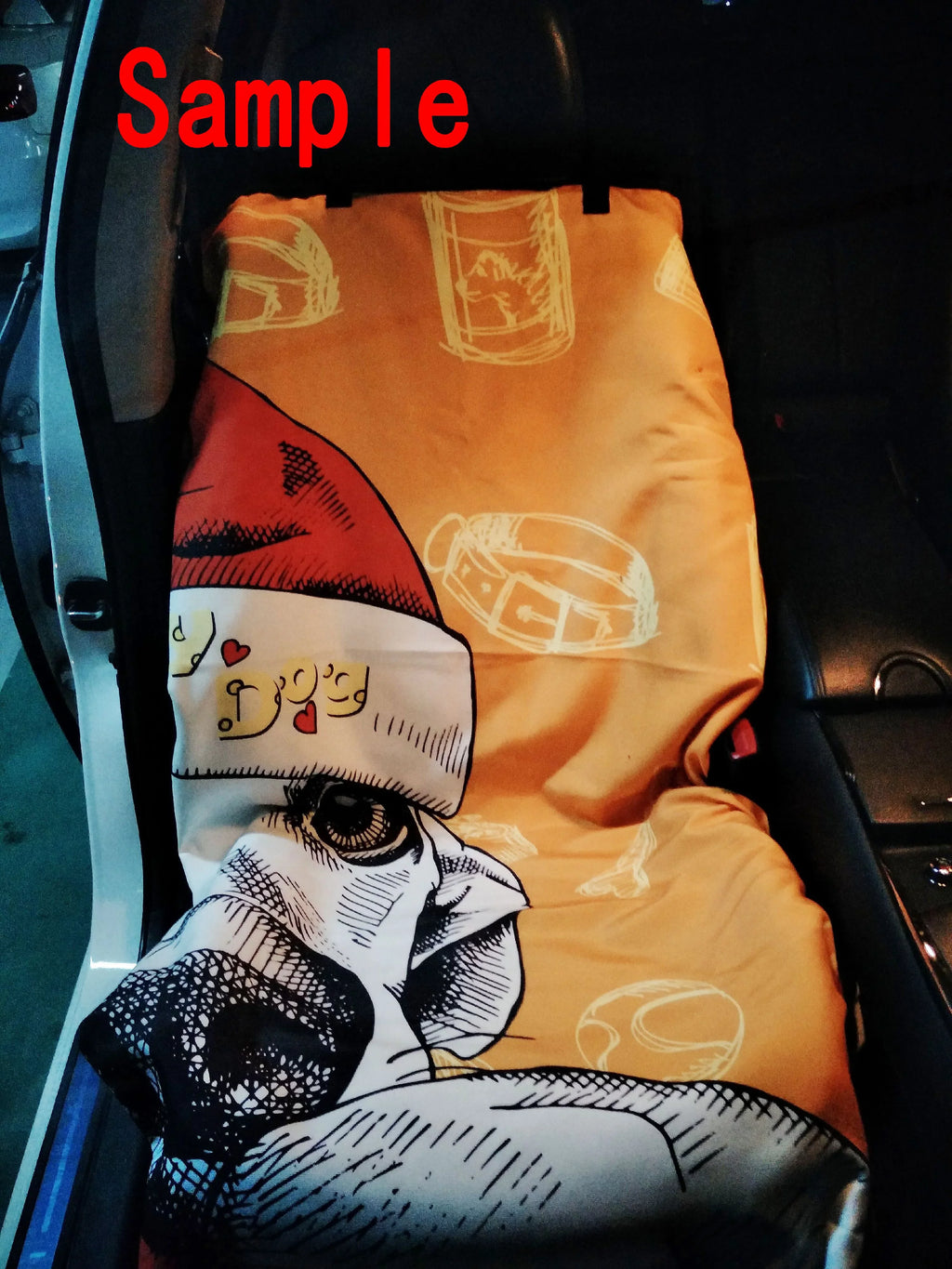 GCKG Merry Christmas pattern Pet Car Seat Cover Dog Car Seat Mat Hammock Cargo Mat Trunk Mat For Cars Trucks and SUV 54x60 inches