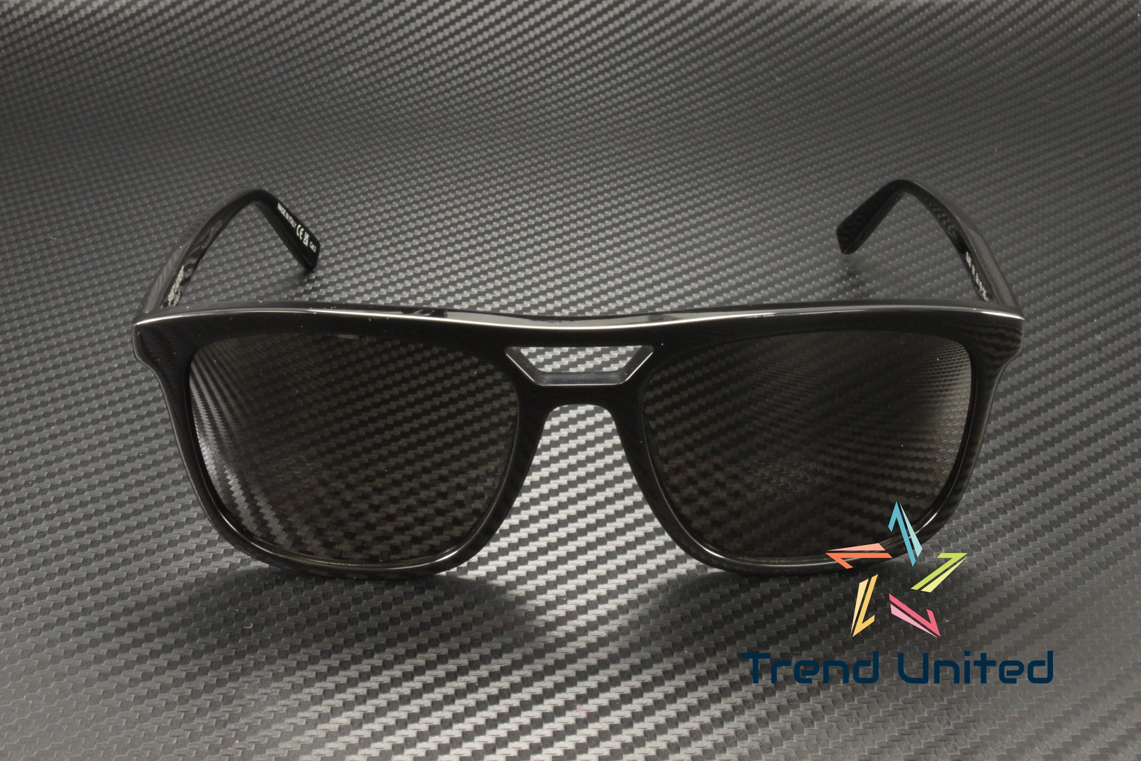 SAINT LAURENT SL 455 001 Rectangular Squared Acetate Black 56mm Men's Sunglasses