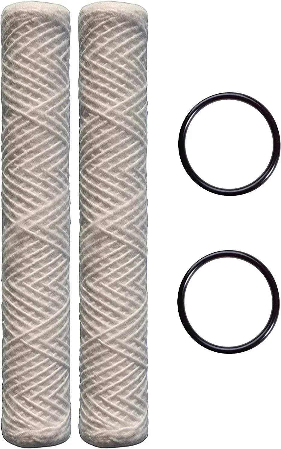 CFS 20" x 2.5" String Wound Sediment Water Filter | Universal Replacement for Any 20 inch RO Unit | Compatible with HDX SWC-25-2010, Watts SF10-20 101-230, PD-5-20, AP110-2C, P5-20, CFS124-C20 (6)