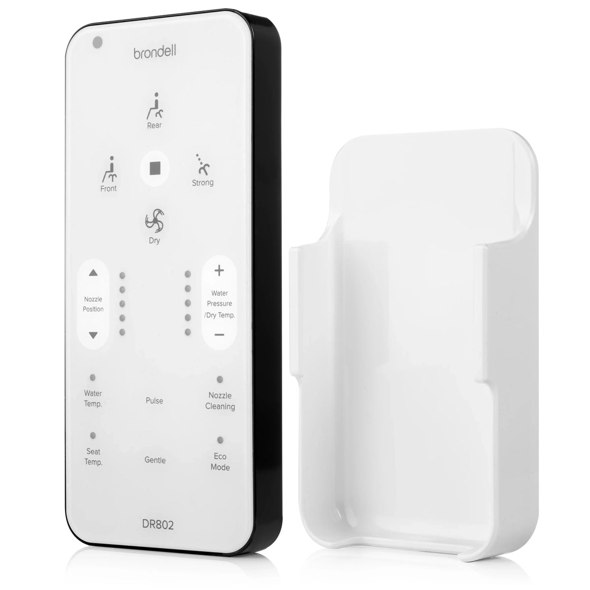 Brondell Swash DR802 Advanced Bidet Toilet Seat with Remote Control, Elongated White