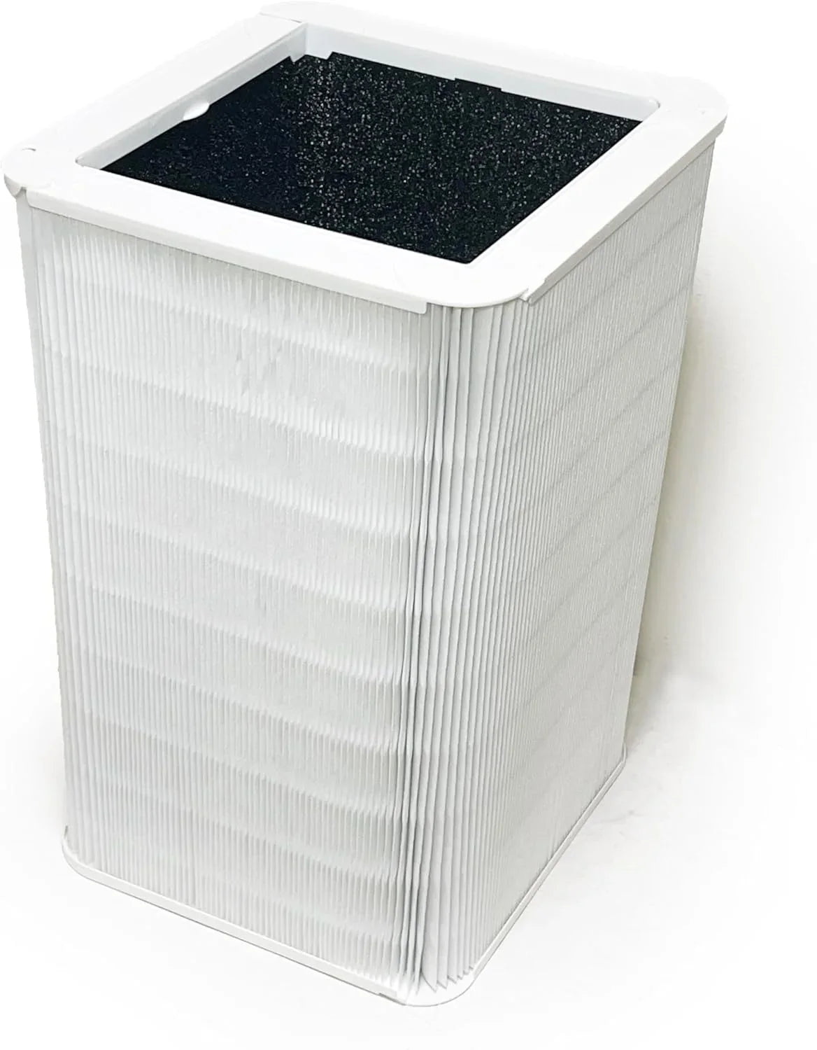 Nispira Collapsible True HEPA Particle Activated Charcoal Filter Replacement Compatible with Blueair Blue Pure 121 Large Air Purifier 620 SQ.FT | Remove Smoke VOCs | 2 Pack