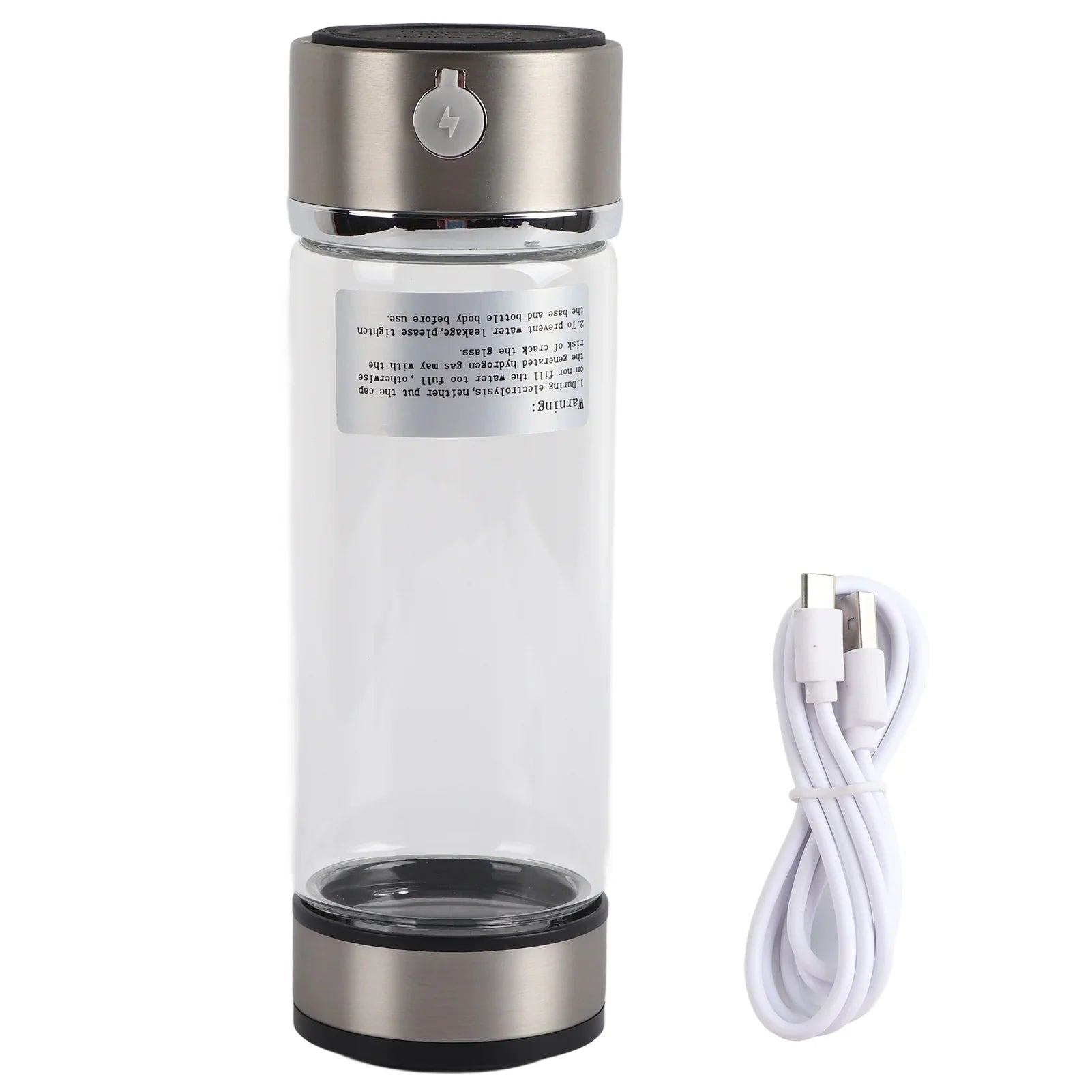 Portable Healthy Hydrogen Rich Water Maker Lonized Water Generator Bottle Lonizer Anti-Aging Antioxidant USB Rechargeable Water Filter Purifier Keep Body Hydrated