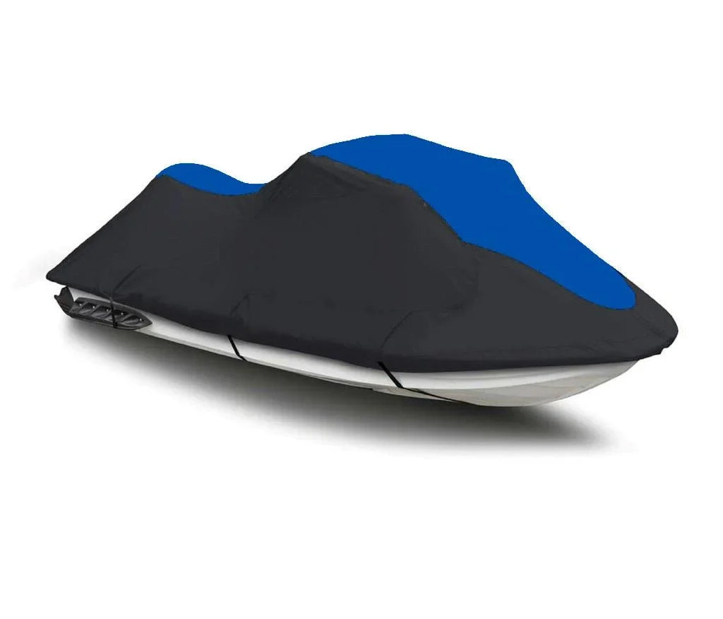 BLACK / BLUE HEAVY-DUTY, 600 DENIER Compatible for Arctic Cat Tiger Shark TS 640 TS 770 1998 1999 Jet SKi Cover 1 - 2 Seater 2 Seater 111"