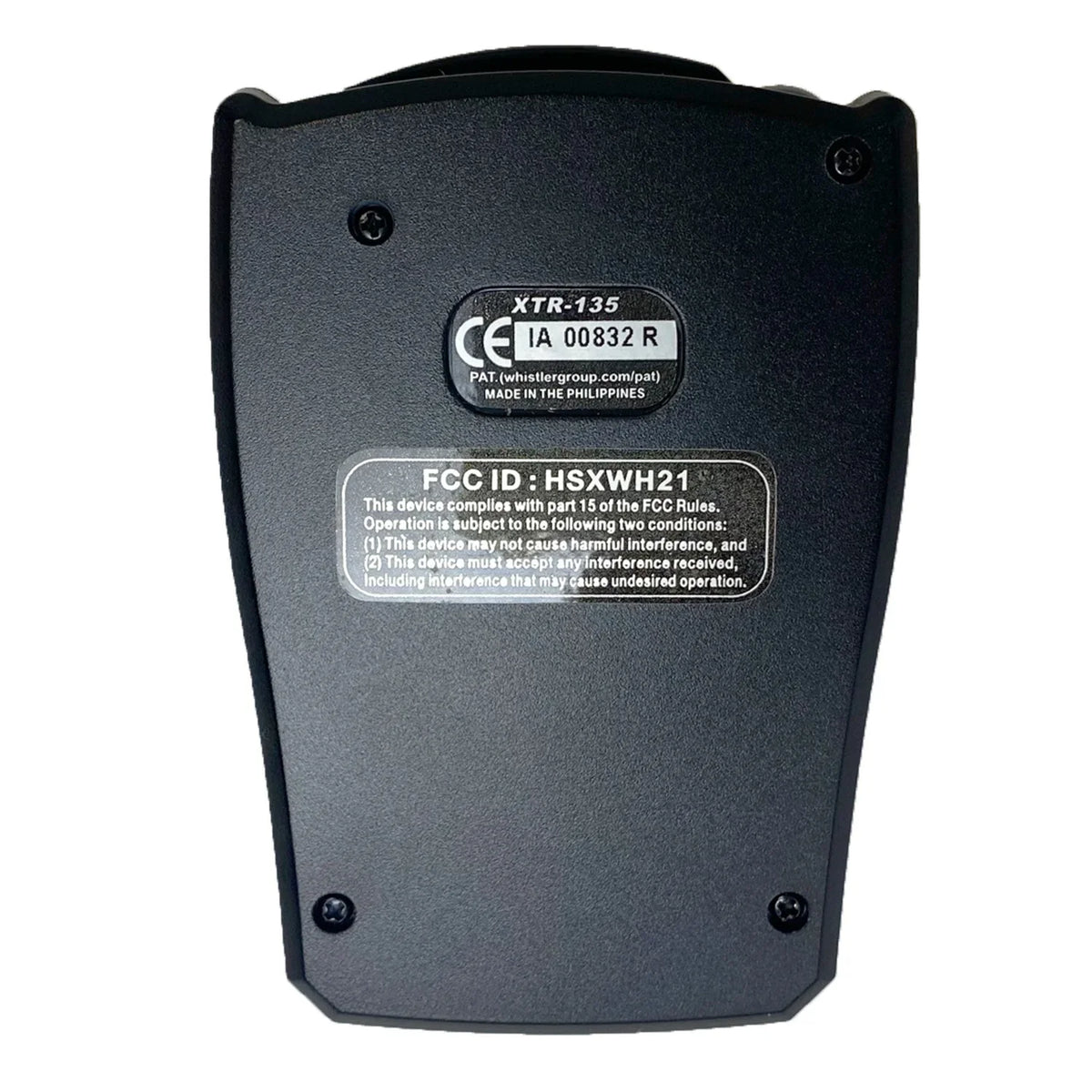 Whistler XTR-135 Laser/Radar Detector