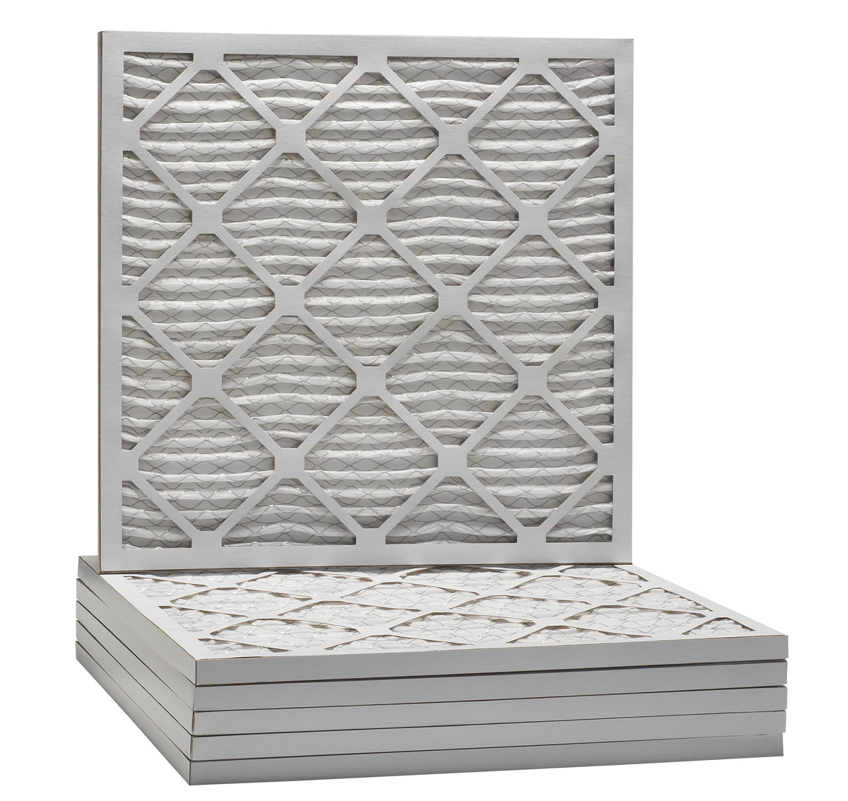 Aerostar 25x25x1 MERV  8, Pleated Air Filter, 25x25x1, Box of 6, Made in the USA
