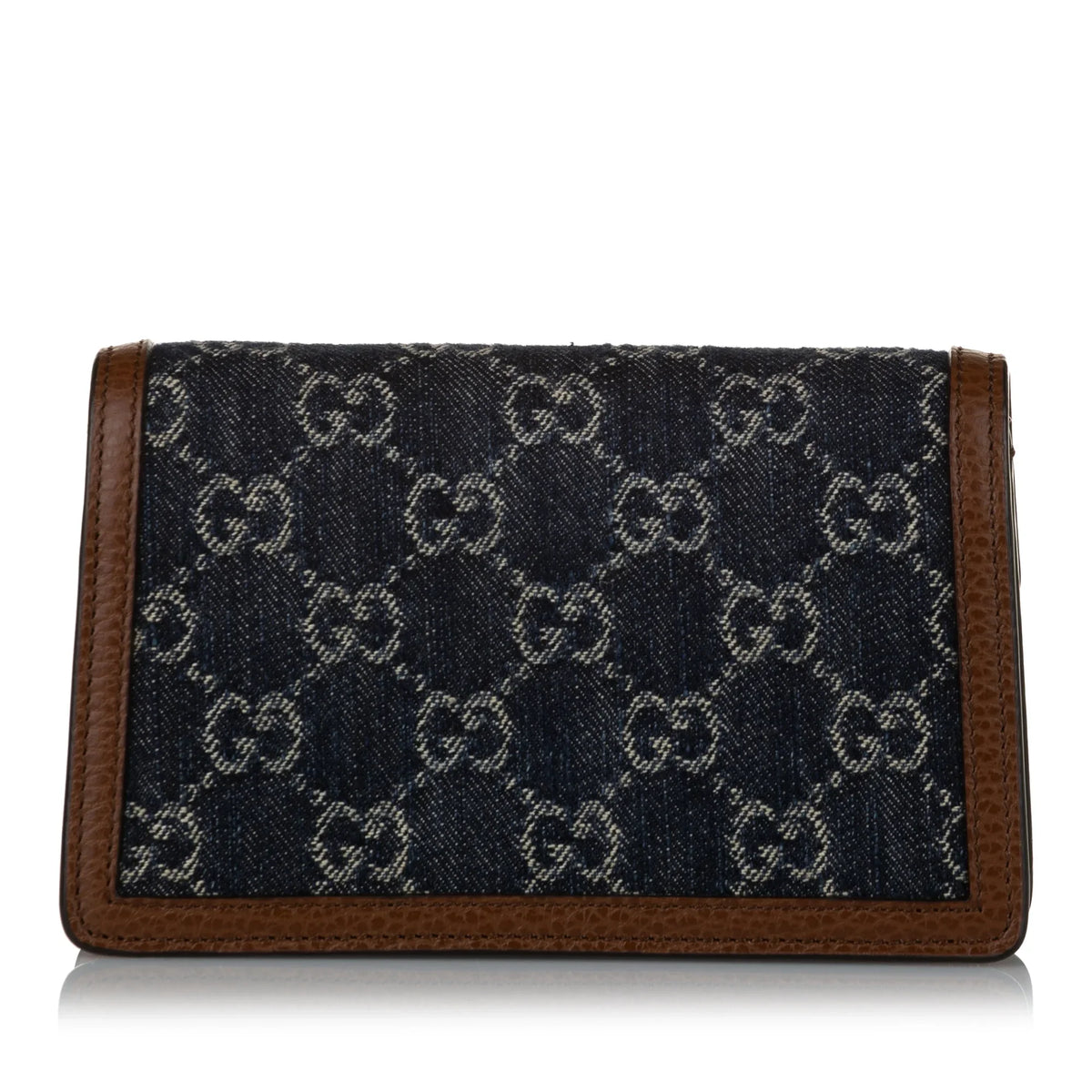 Women Pre-Owned Authenticated Gucci Super Mini GG Dionysus Crossbody Bag Denim Fabric Blue