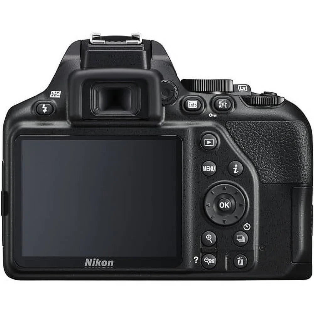 Nikon D3500 24.2MP DSLR Camera with 18-55mm VR Lens 1590 - 12PC Accessory Bundle