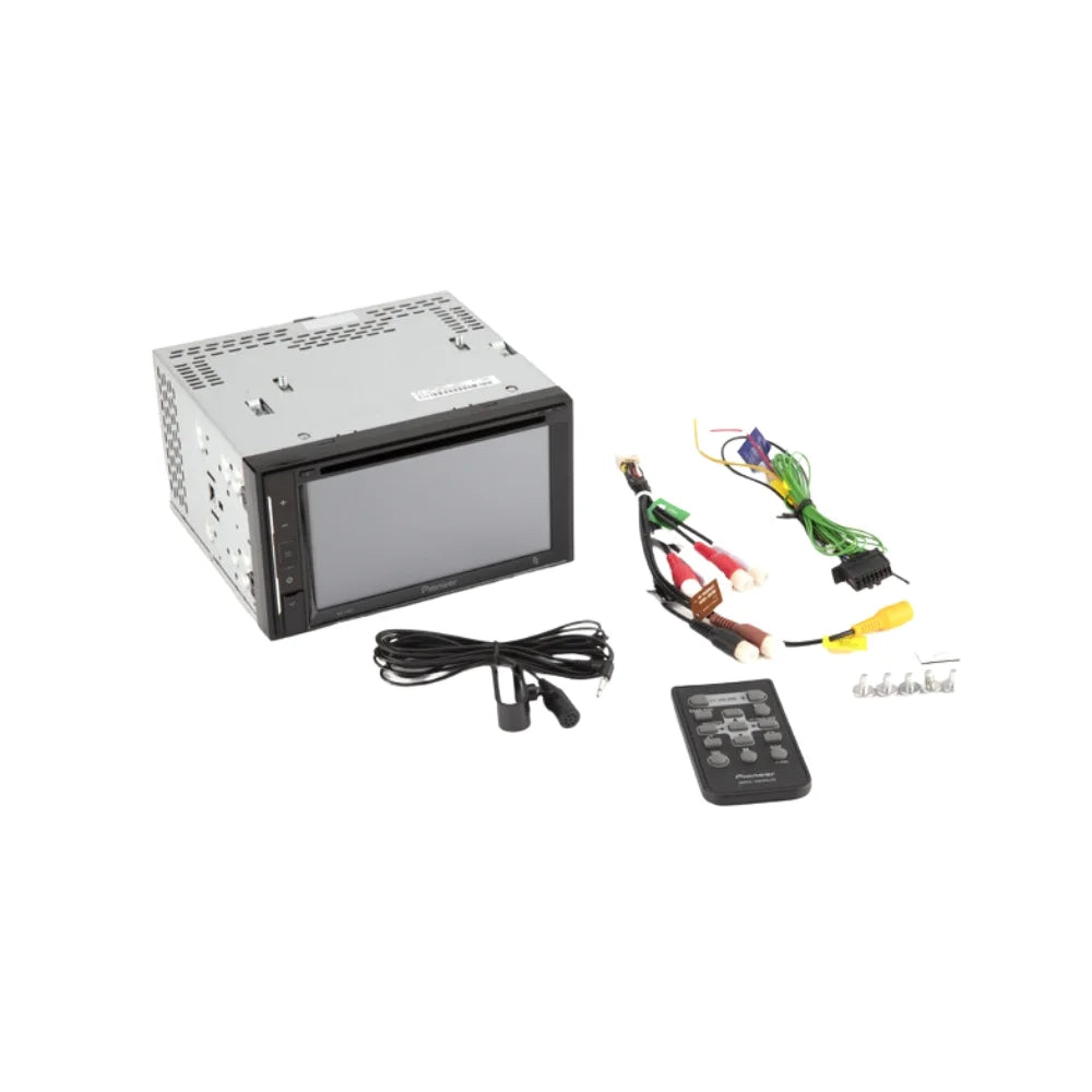 KIT2541 Bundle with Pioneer Multimedia DVD Car Stereo and Installation Kit - for 2009-2012 Ford F-150 Base Model / Bluetooth Touchscreen, Backup Camera, Double Din Dash Kit