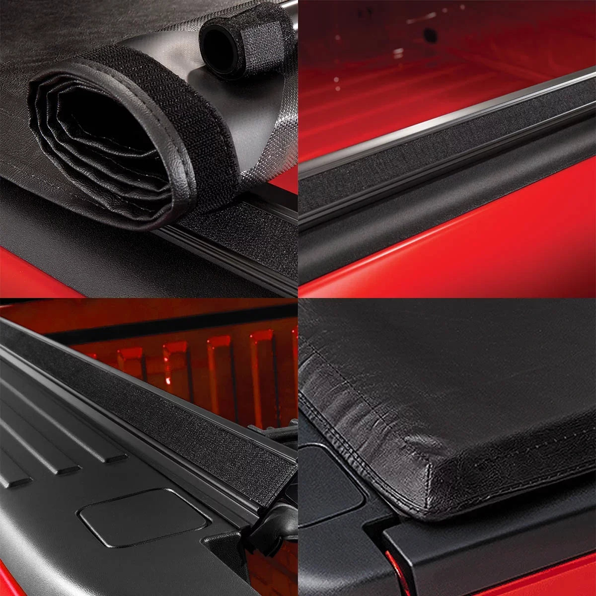 Auto Drive Soft Roll up Truck Bed Tonneau Cover Fits 04-12 Chevy Colorado / GMC Canyon 5'3" Bed