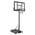 SKYSHALO Portable Basketball Hoop Goal 4-10ft Adjustable Height, Indoor Outdoor Basketball Hoop System w/ 44" Shatterproof Backboard and Stand Wheels for Teenagers Youth Junior
