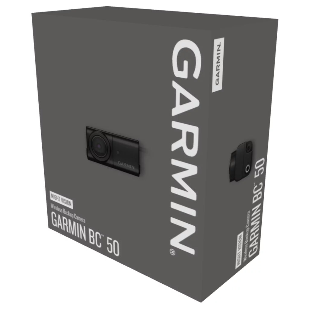 Garmin BC 50 with Night Vision – Wireless Backup Camera, NightGlo Illumination, 160-degree Lens, Weather-Resistant, 50ft Range for Trucks, RVs and Trailers with Wearable4U Power Pack Bundle