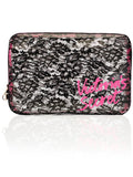 Victoria's Secret Makeup Cosmetic Bag Clear Black Lace Print New