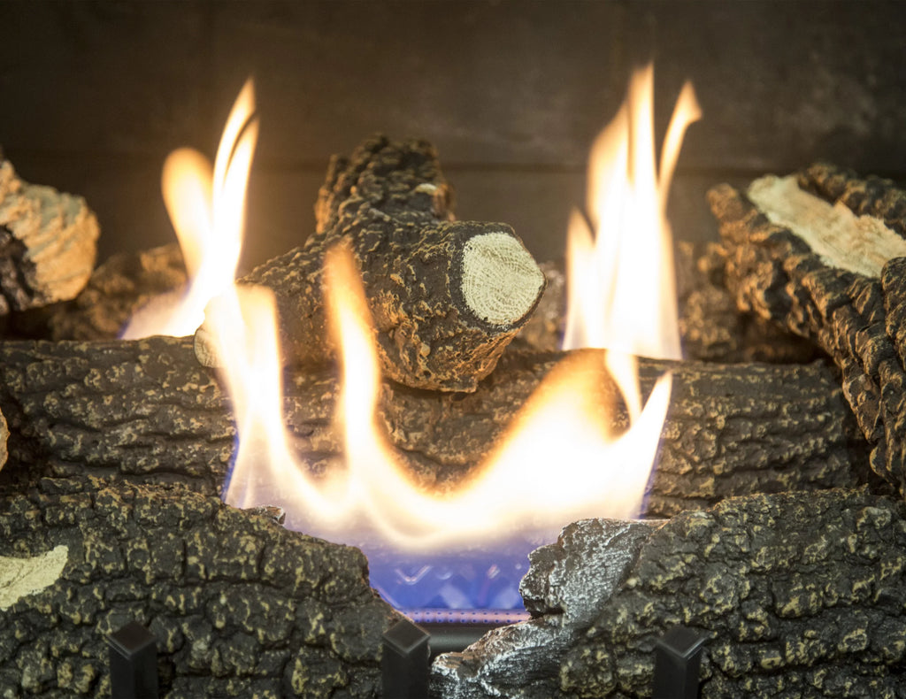 Pleasant Hearth Wildwood 24" Dual Fuel Vent Free Gas Log Set 30,000 BTU