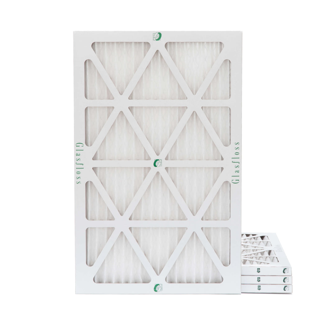 Glasfloss ZL 14x25x1 MERV 10 Pleated AC Furnace Air Filters. Box of 4. Exact Size: 13-1/2 x 24-1/2 x 7/8