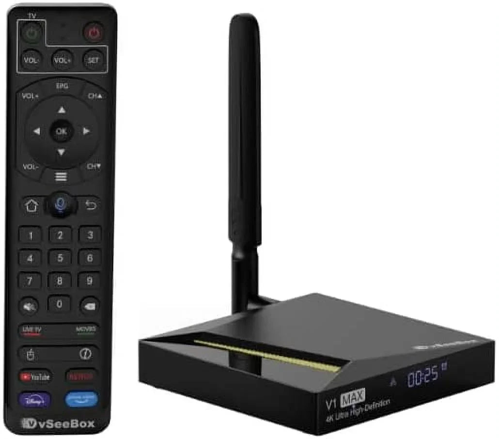 vSeeBox V1 MAX 4GB | 32GB | OTA Updates | 6k Video | 7 premium apps