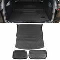 Ikon Motorsports Trunk Mats Cargo Liner Compatible with 2020-2023 Tesla Model Y Black TPE All Weather Waterproof Anti-Slip Frunk Trunk Under Cargo Storage Liner Mat Interior Accessories 3PCS