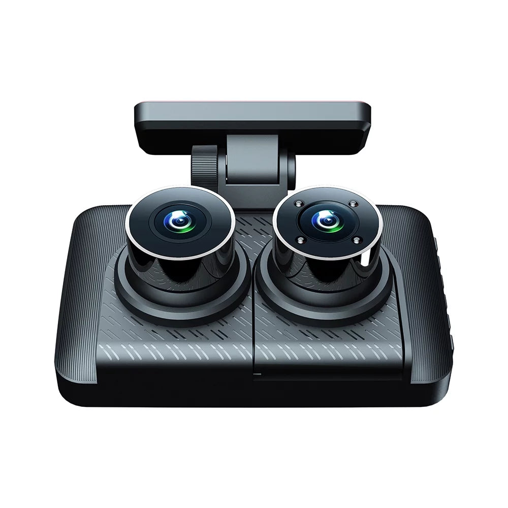 Auto Safety Driving Recorder with Triple Camera Dash Cam, Night Vision & Motion Detection
