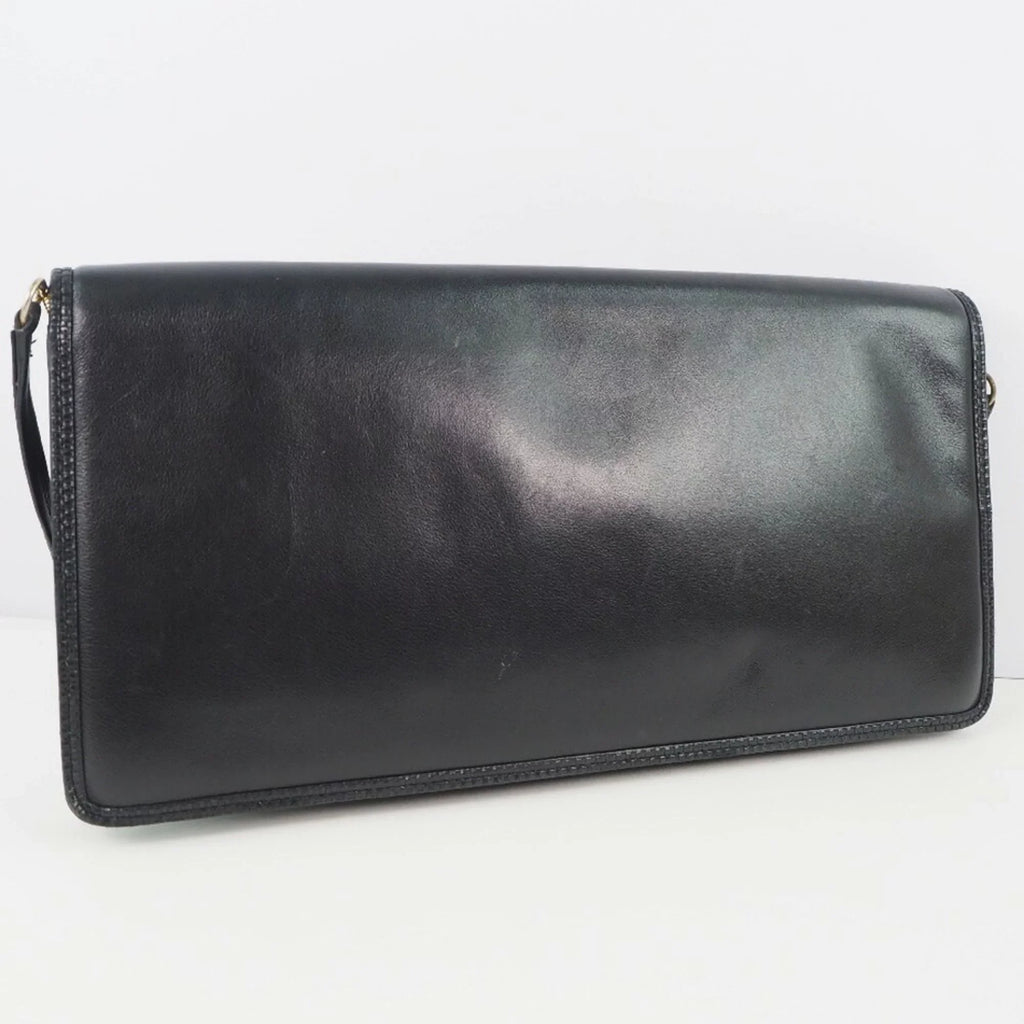 Pre-Owned Bally Barry Chain Shoulder Leather Black Women's Bag (Fair)