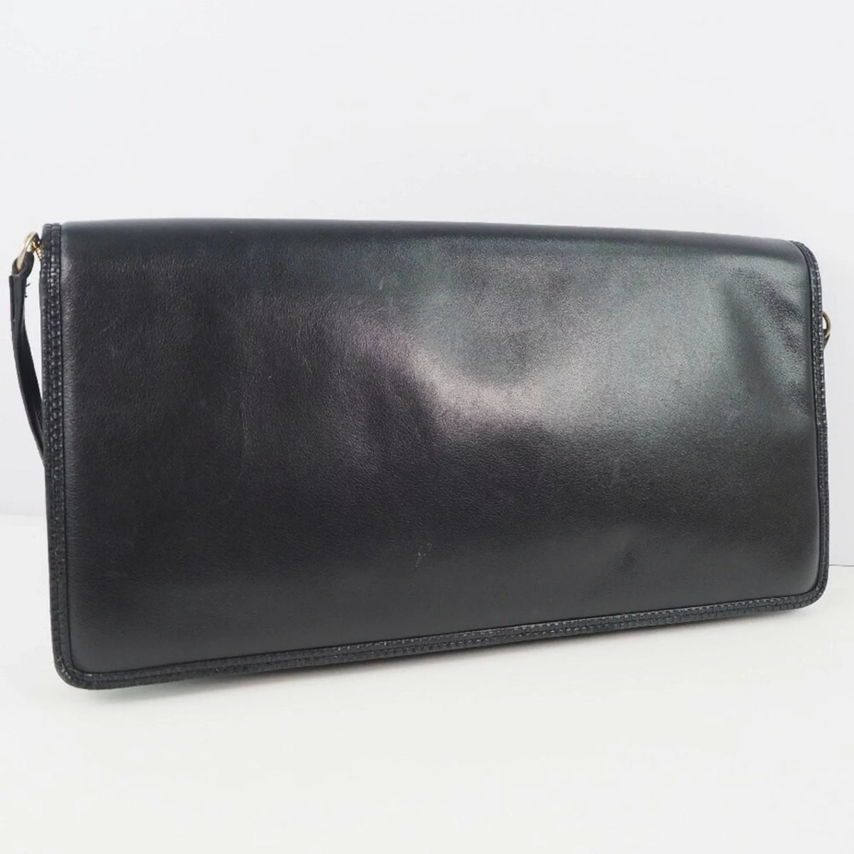 Pre-Owned Bally Barry Chain Shoulder Leather Black Women's Bag (Fair)