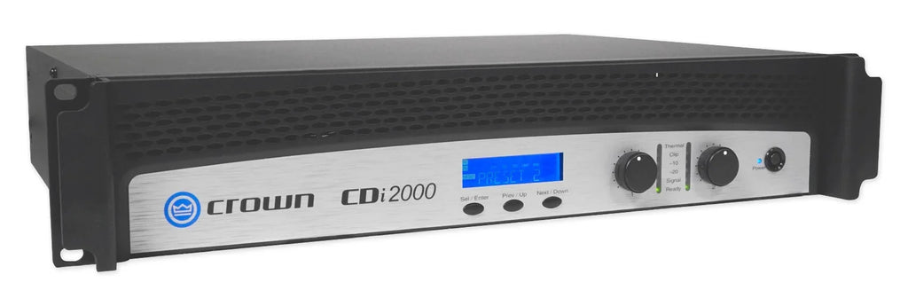 Crown CDi2000 800w 70V Commercial Amplifier+10) JBL Front+2) Background Speakers