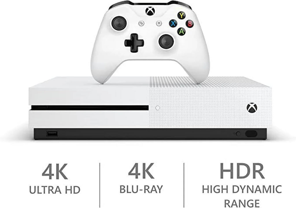 Restored - Microsoft Xbox One S 1TB Console - White (Refurbished)