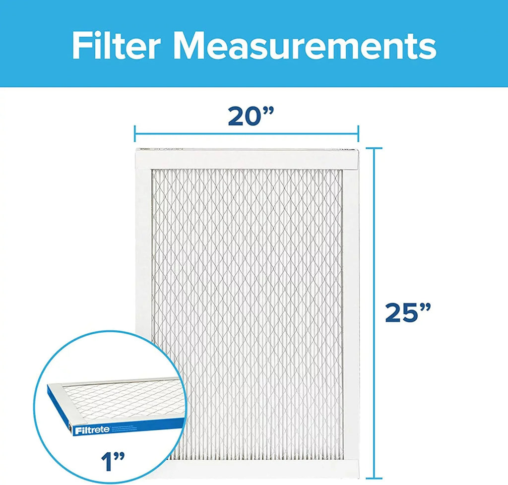 Filtrete 20x25x1, AC Furnace Air Filter, MPR 1900, Healthy Living Ultimate Allergen, 4-Pack (exact dimensions 19.69 x 24.69 x 0.78)