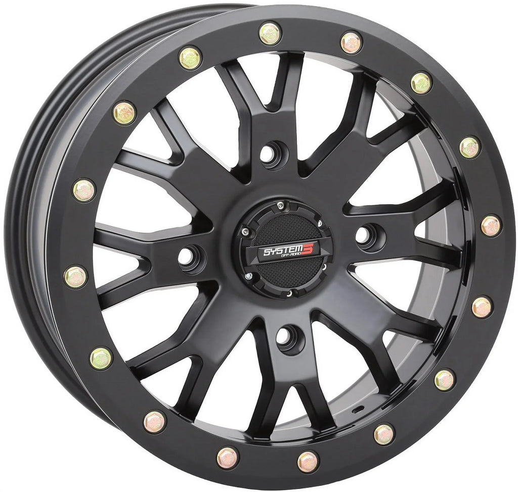 System 3 SB-4 14" Wheels Bk (6+1) 30" Trail Saw 2.0 Tires Can-Am Commander Maverick Renegade Outlander Defender