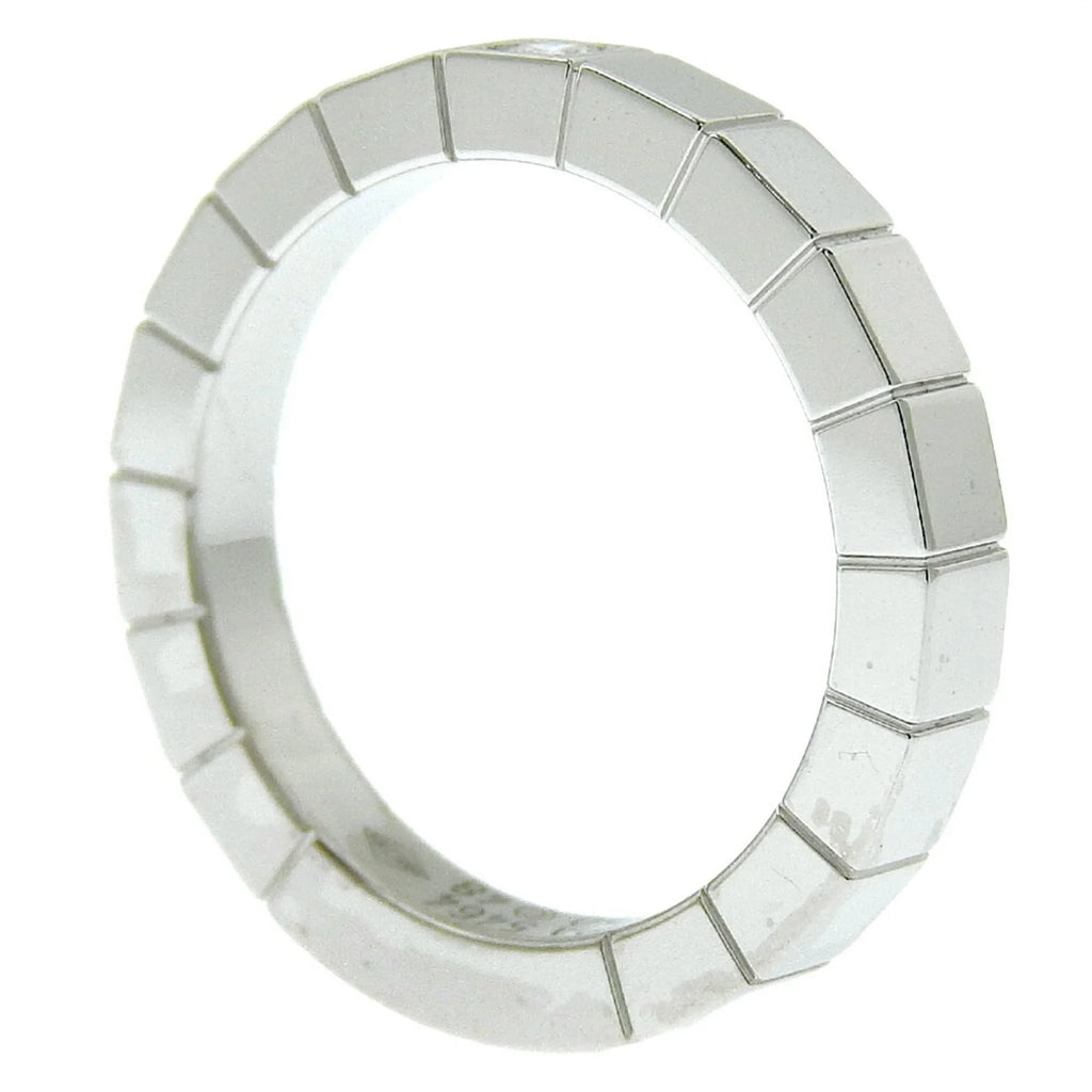 Pre-Owned Cartier CARTIER Lanieres Ring 1P Diamond K18 White Gold x Approx. 5.8g Women's I220823087 (Good)