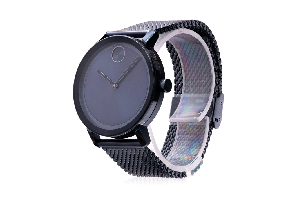 Movado Bold Evolution Blue Ion Mesh Mens Watch 3600793