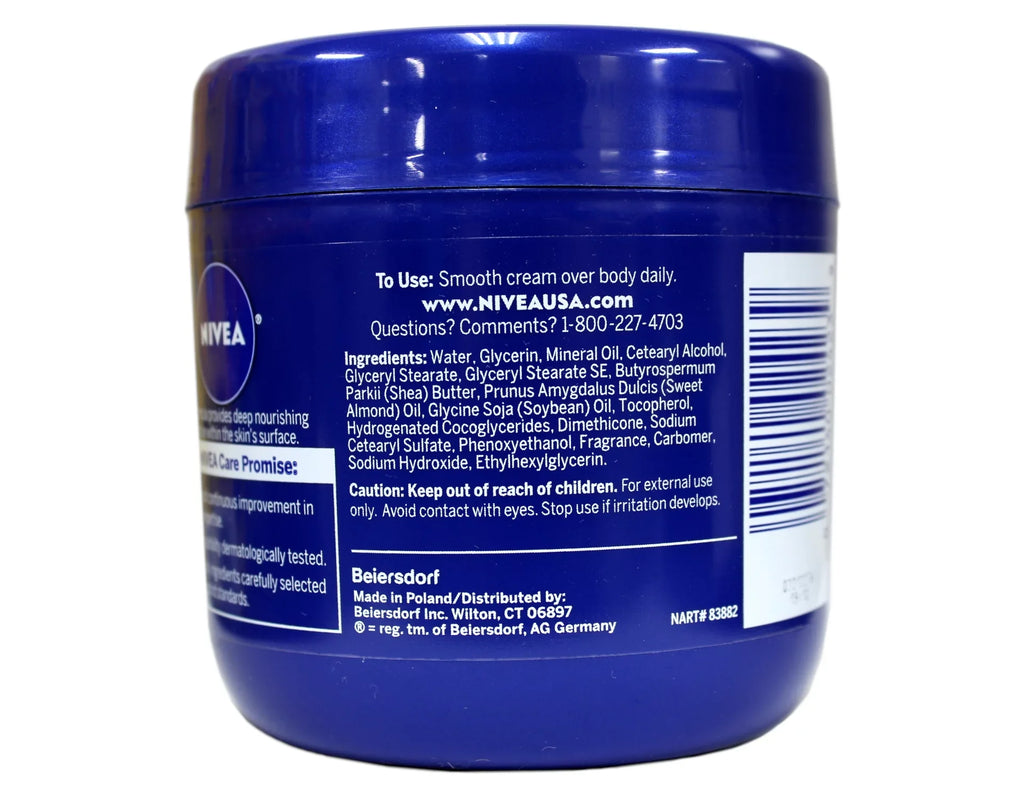 NIVEA Essentially Enriched Body Cream Almond Oil Deep Nourishing Serum 13.5 oz Pack of 6