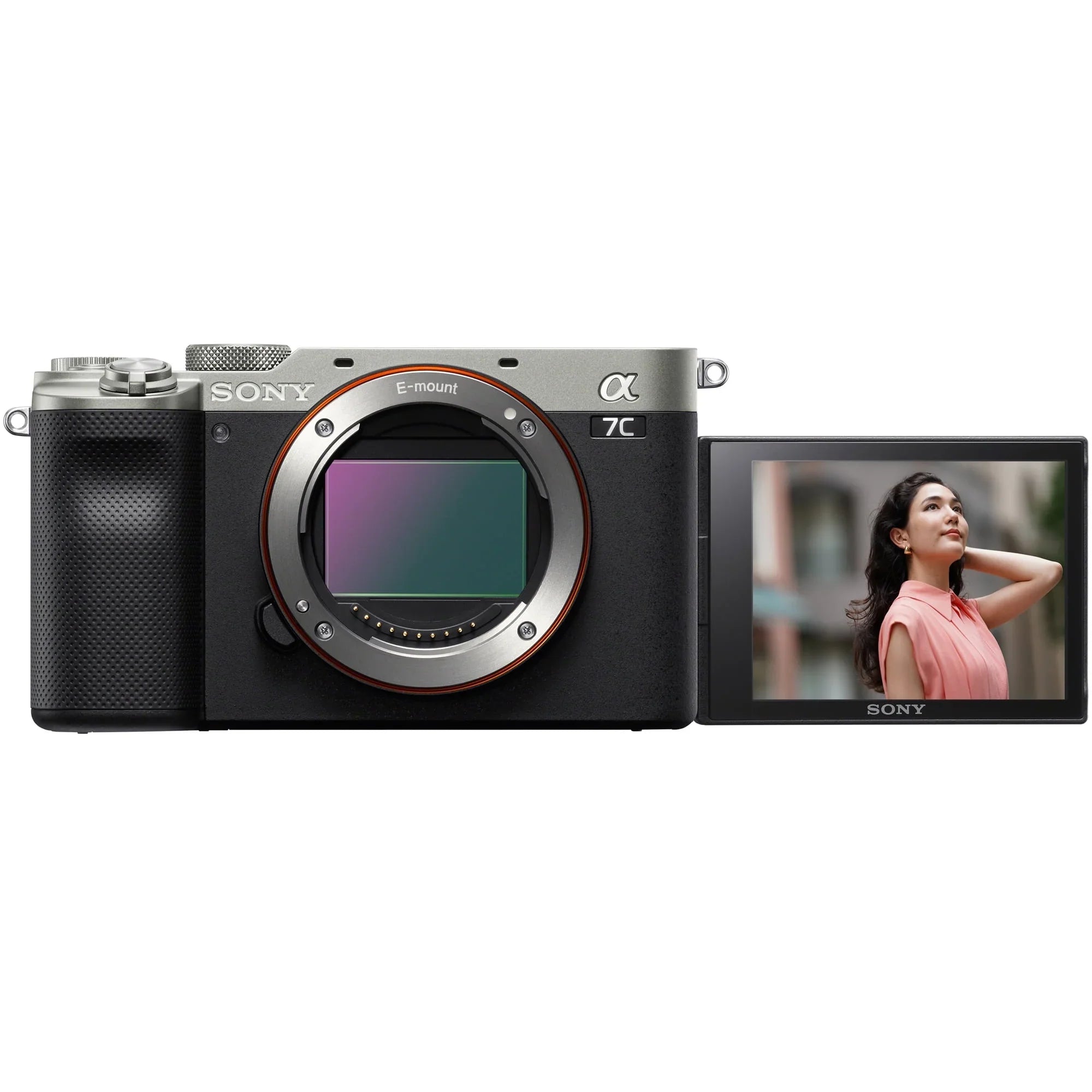 Sony a7C Mirrorless Full Frame Camera Body Silver ILCE-7C/S Bundle with Sigma 30mm F1.4 DC DN Contemporary Lens 302965 + Deco Gear Bag + Extra Battery & Dual Charger + 64GB Card +Tripod & Accessories