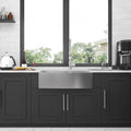 33 Inch Double Farmhouse Sink - Mocoloo Apron Front Kitchen Farm Sink 18 Gauge Stainless Steel Farmhouse Sink 33x20x9 Inch Double Bowl 60/40 Kitchen Sink
