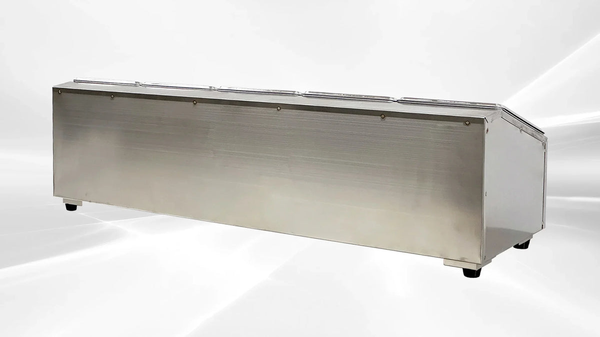 Stainless steel display Milk tea shop dessert basin commercial hot pot shop seasoning rack CS16- 5S