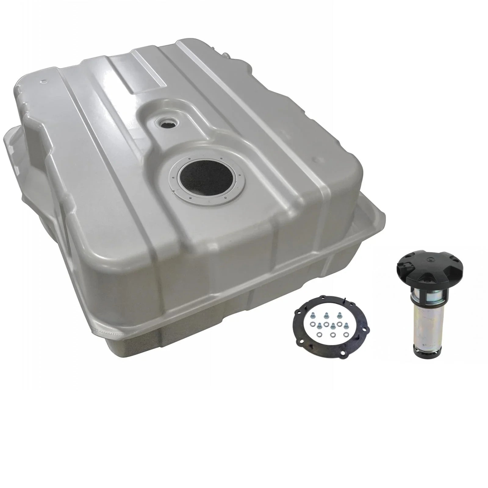 TRQ Diesel Fuel Tank & External Fuel Pump Kit Rear 40 Gallon for Ford Truck FKA67529