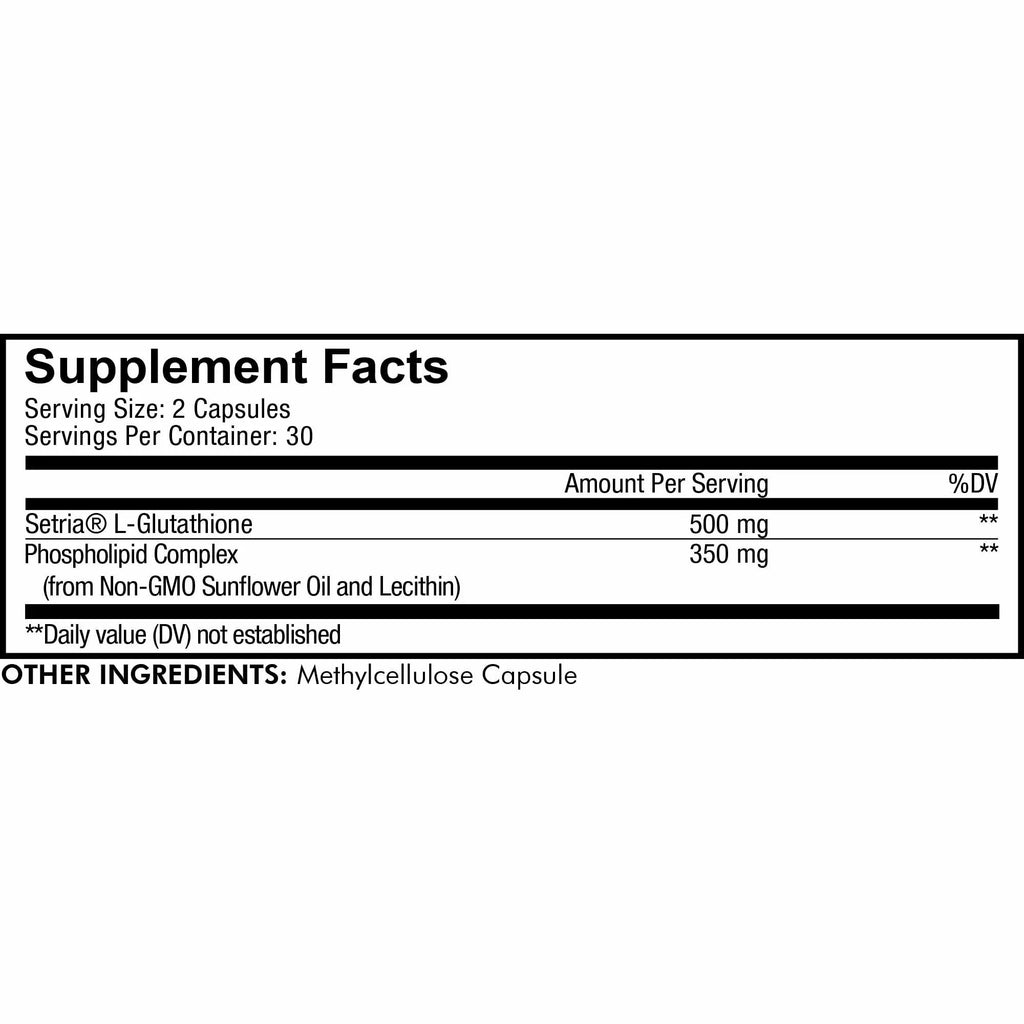 Codeage Liposomal Glutathione, Setria® L Glutathione Capsules, Phospholipid Complex, Vegan, Non-GMO, 60 ct