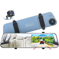 TOGUARD Backup Camera 5" Full HD 1080P Dash Cam Front and Rear Dual Lens with Waterproof Rear Camera