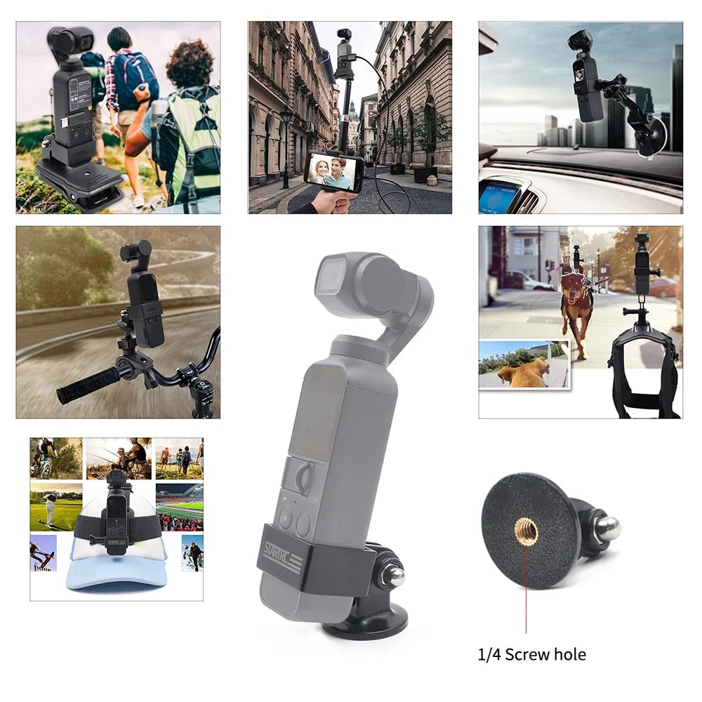 Dazzduo Camera Mount,OSMO Pocket Camera OSMO Mount Adapter Kit Adapter Kit OSMO Camera Pocket Camera Camera Mount Kit OSMO Pocket Camera Mount Adapter