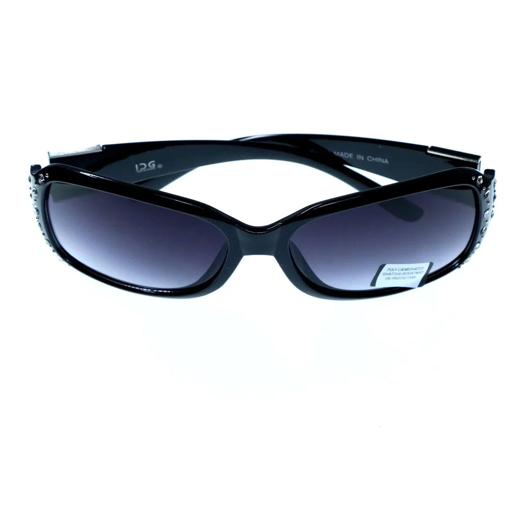 Mi Amore UV protection Shatter Resistant Poly carbonate Goggle-Sunglasses Black Frame & Purple Lens