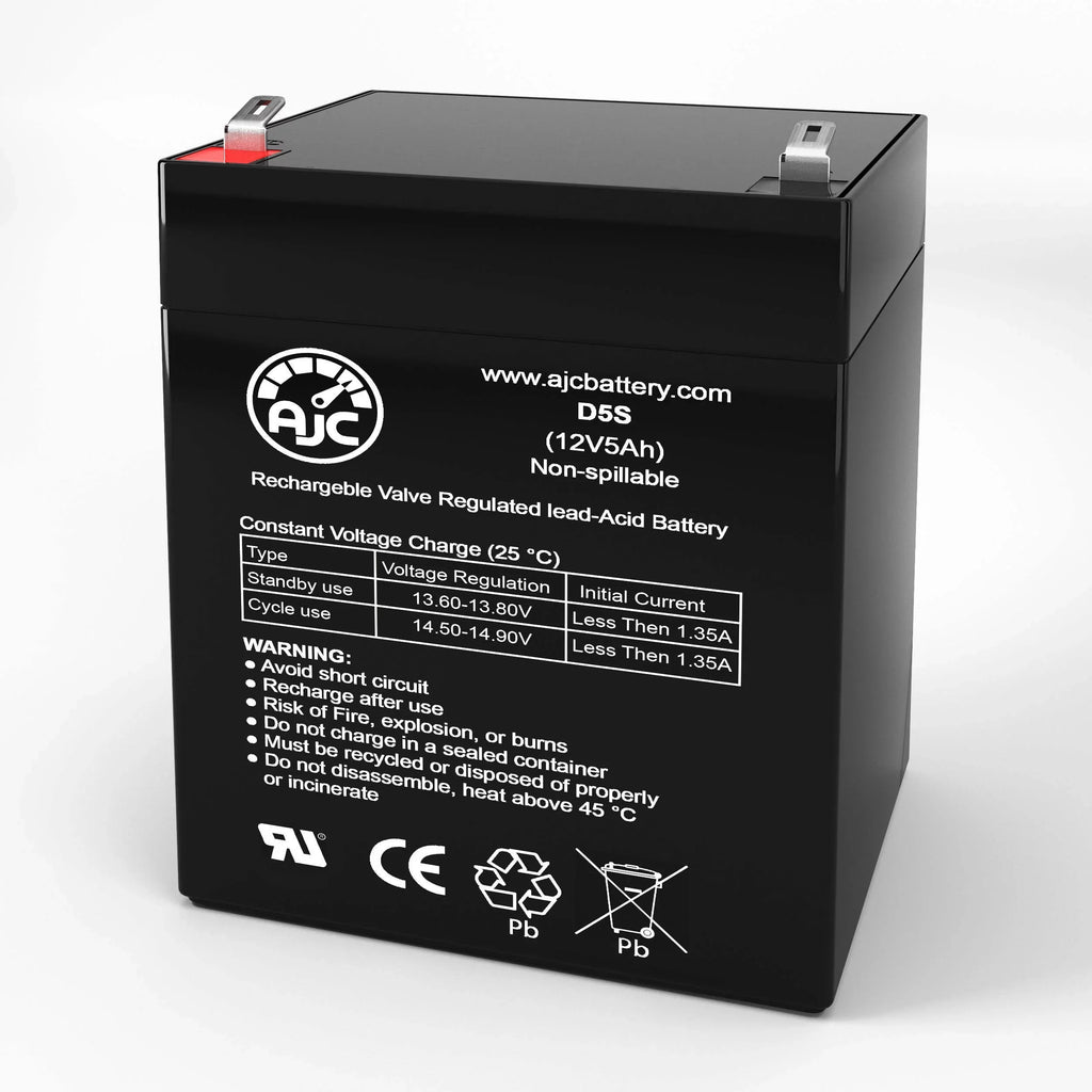 AJC Battery Compatible with Aosom Kids Motorcycle Dirt Bike Electric 12V 5Ah Ride-On Toy Replacement Battery